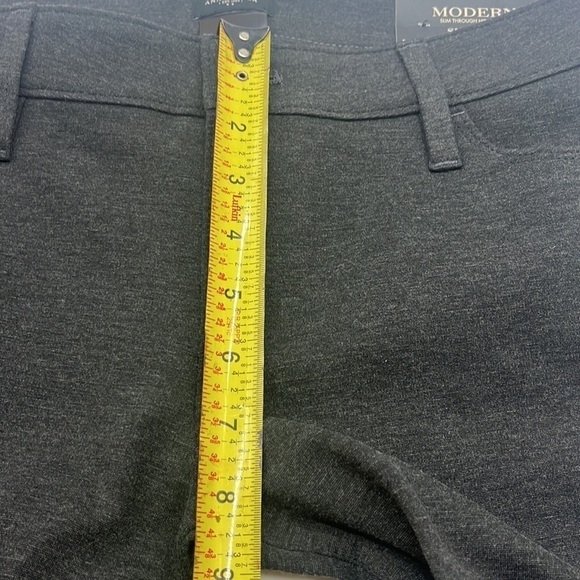 Ann Taylor NWT Modern Fit Gray Pants Size 8 Slim Leg NEW - Picture 9 of 10